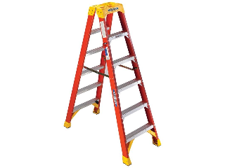 Fiberglass Twin Stepladder Type IA, 6 Ft