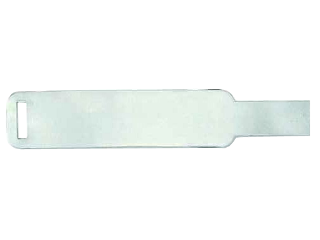 Blank Aluminum Cable Tag 10 In