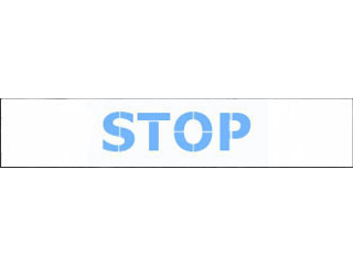 Commercial Grade Roadway Safety Stencil: Stop