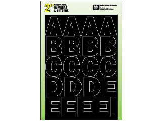 Letter & Number Set 2" Die Cut Black #30034