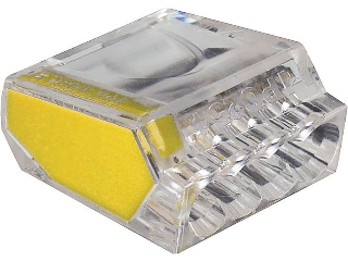 PushGard 4-Wire Connector 10 Pk Yellow