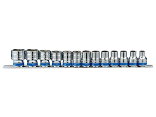 Railed Metric Socket Set, 1/2 in