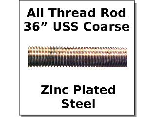 All Thread Rod Zinc Plated Steel