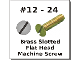 12-24 Flat Slotted Mach Screws