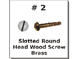 #2 Round Slotted Wood Screws