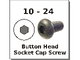 #10-24 Button Head Socket Cap Screw Alloy Steel Plain Finish