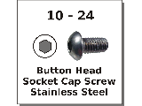 10-24 Button Head Socket Screws Stainless