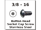 3/8-16 Button Head Socket Screws Stainless