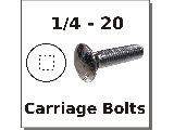 1/4-20 Carriage Bolts