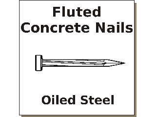 Fluted Concrete Nails (1-1/2" to 3")