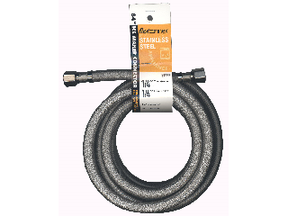 Braided Icemaker Connector, 1/4 In Comp x 1/4 In Comp x 84 In