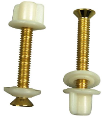 Brass Plated Toilet Seat Hinge Bolts