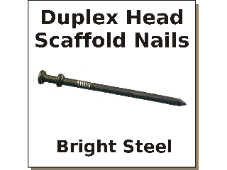 Bright Duplex Head Nails (Sizes 8d to 16d)