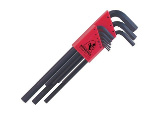 Long Arm Metric Hex Key Set, 9 Piece