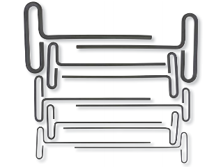 6 In T Handle SAE Hex Key Set, 8 Piece