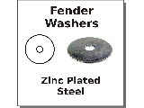 Fender Washers Zinc Plated Steel