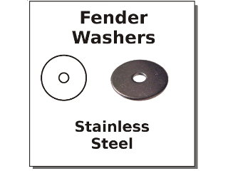 Fender Washers Stainless Steel