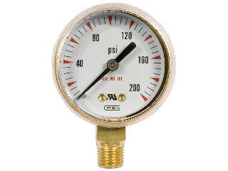 Low Pressure Gauge For Oxygen Regulators