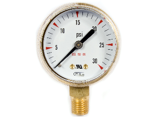 Low Pressure Gauge For Acetylene Regulators