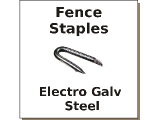 Galv Fence Staples (Sizes 1-1/4" to 2-1/2")