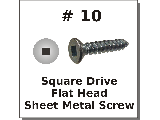 #10 Flat Head Square Drive