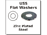 Flat Washers USS Zinc Plated Steel