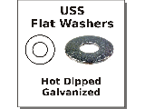 USS Flat Washers Hot Dipped Galv