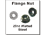 Flanged Serrated Nuts Zinc Steel