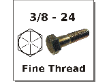 3/8-24 Hex Bolts Grade 8