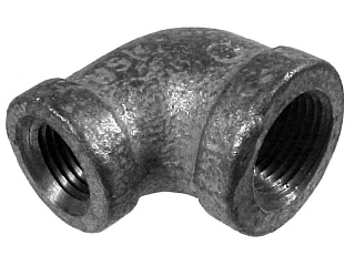 90 Degree Galvanized Reducer Elbow 150 Lb