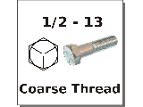 1/2-13 Hex Bolts Grade 5