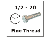 1/2-20 Hex Bolts Grade 5