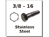 3/8-16 Hex Bolts Stainless Steel