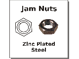 Jam Nuts Plated Steel