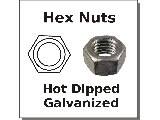 Hex Nuts Hot Dipped Galv