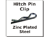 Hitch Pin Clips Zinc Plated Steel