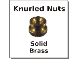 Brass Knurled Pass-Thru Clamp Nuts