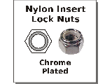 Lock Nut Nylon Insert Chrome Plated