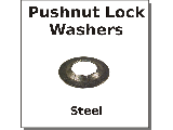 Pushnut Lock Washers Steel Phosphate