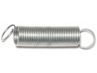 Extension Spring, 15/32 In x 2-1/4 In