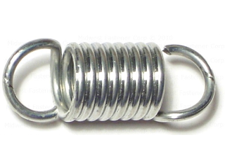 Extension Spring, 3/4 In x 2-1/8 In