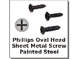 Phillips Oval Head Painted Screws