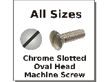 Oval Slot Machine Screws Aluminum