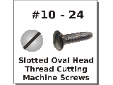 10-24 Oval Head Slot Thread Cutting Screws