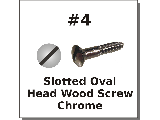 #4 Oval Head Slotted Chrome Tint