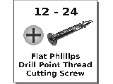 Phillips Flat Plymetal Drill Point Machine Screws