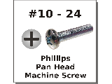 10-24 Pan Head Phillips Machine Screws