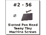 2-56 Pan Slotted Mini Machine Screws