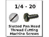 1/4-20 Pan Slotted Thread Cutting Screws