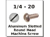 1/4-20 Round Head Aluminum